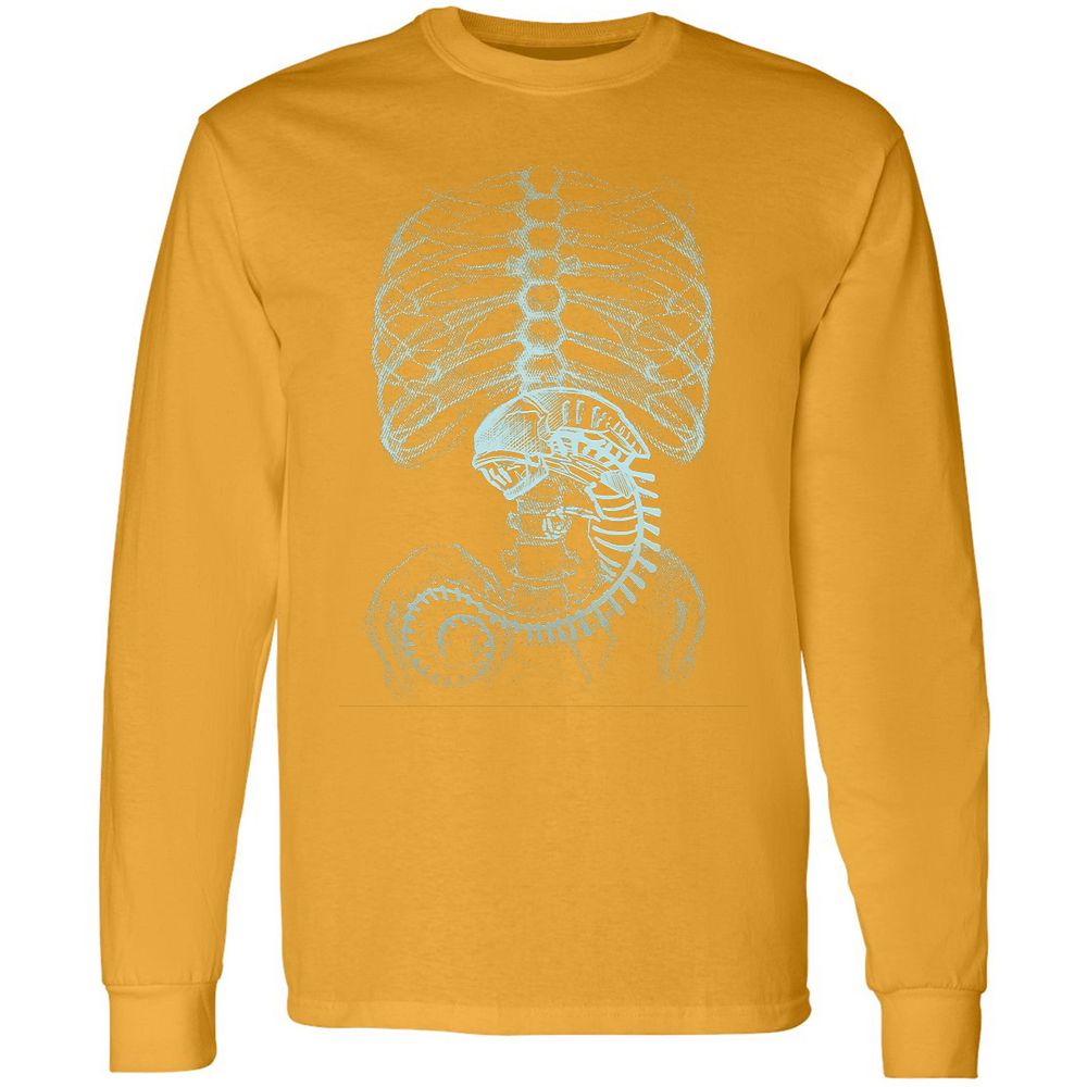 Long Sleeve T-Shirt - M89BJKB4 - Gold - 9