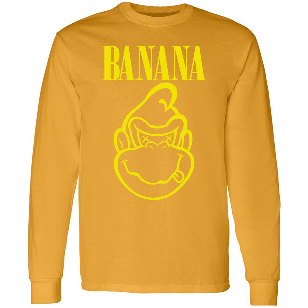 Long Sleeve T-Shirt - QD6Q7JWN - Gold - 9