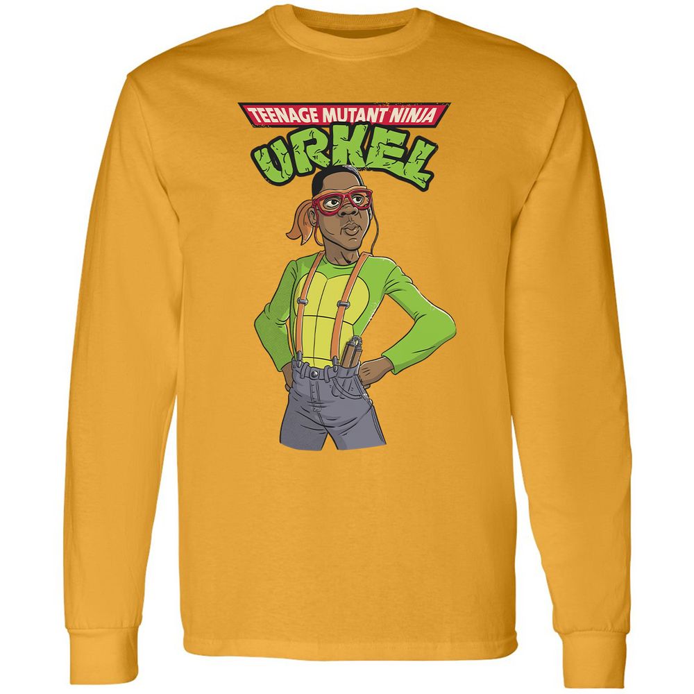 Long Sleeve T-Shirt - YV6CBPMZ - Gold - 9