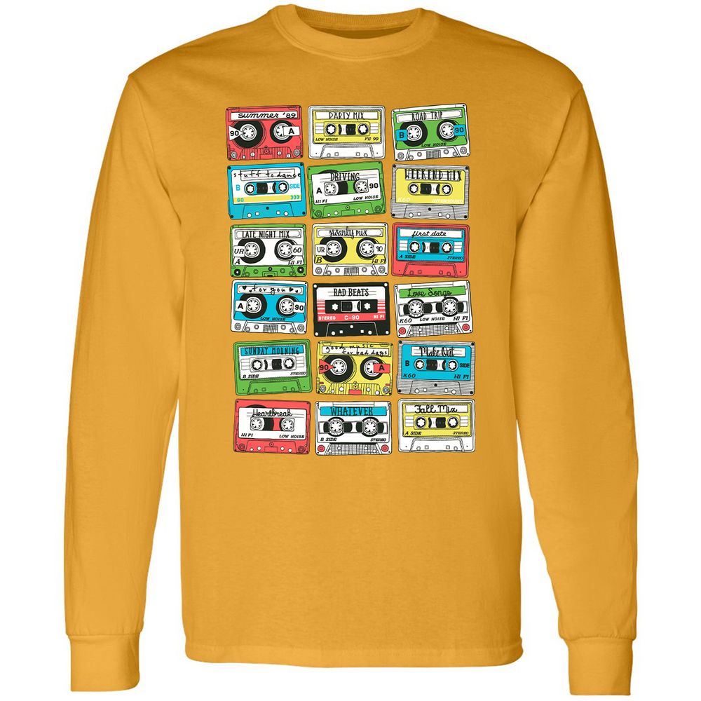 Long Sleeve T-Shirt - KTNQMPPV - Gold - 9