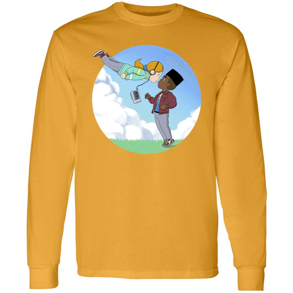 Long Sleeve T-Shirt - QJQ4YXAN - Gold - 9