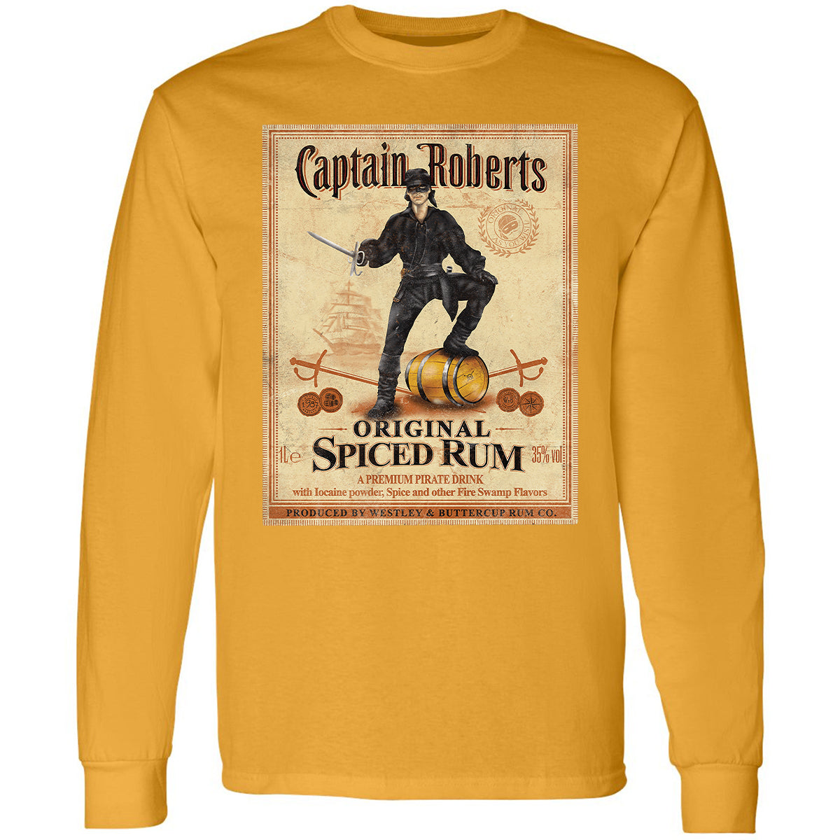 Long Sleeve T-Shirt - QHEVJG1M - Gold - 9