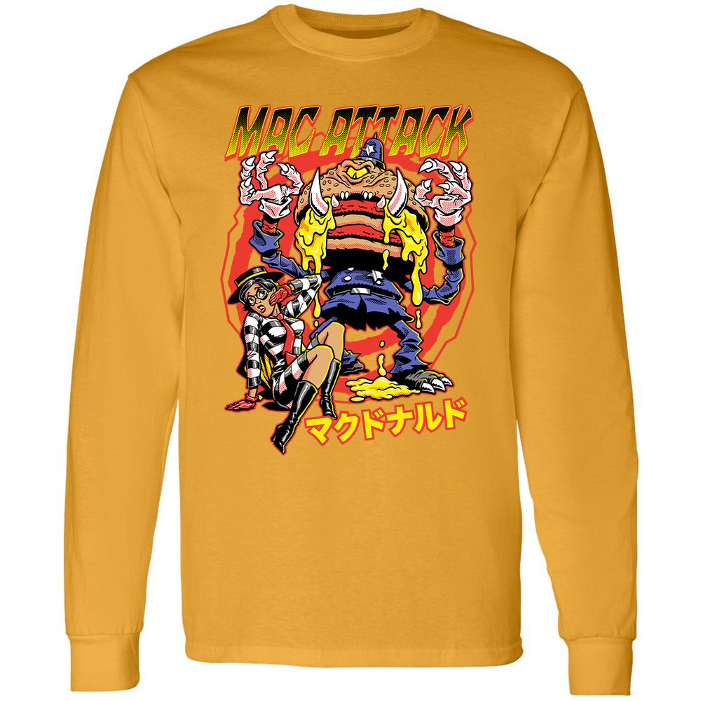 Long Sleeve T-Shirt - GWKB8QW8 - Gold - 9