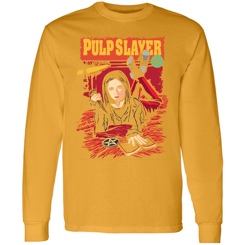 Long Sleeve T-Shirt - 2F3ERCG7 - Gold - 9