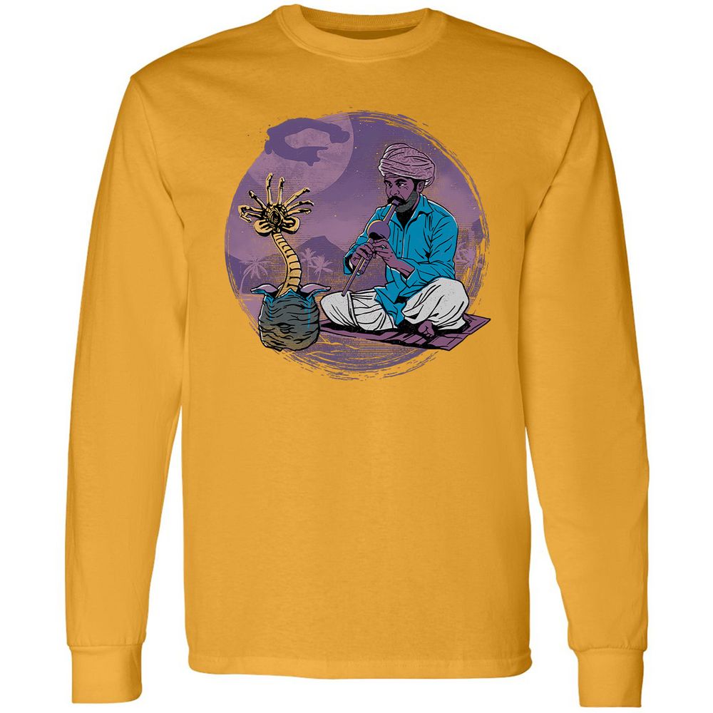 Long Sleeve T-Shirt - QK3DJ7U1 - Gold - 9