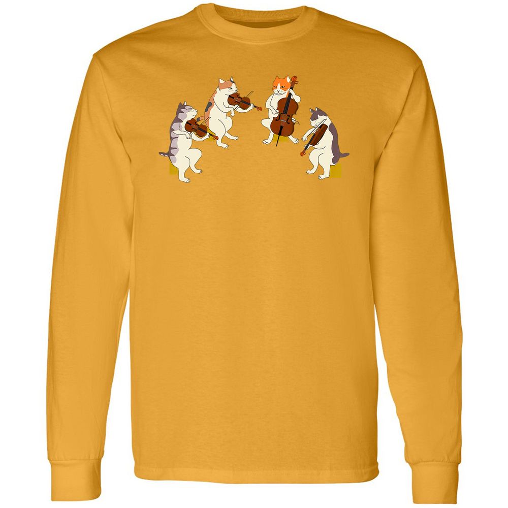 Long Sleeve T-Shirt - V2KNZXWS - Gold - 9