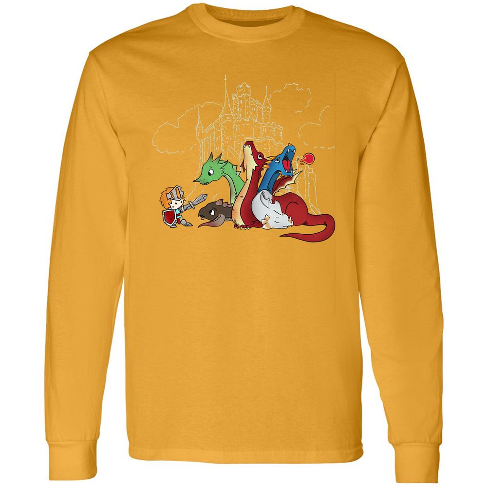 Long Sleeve T-Shirt - JF9G6CN4 - Gold - 9