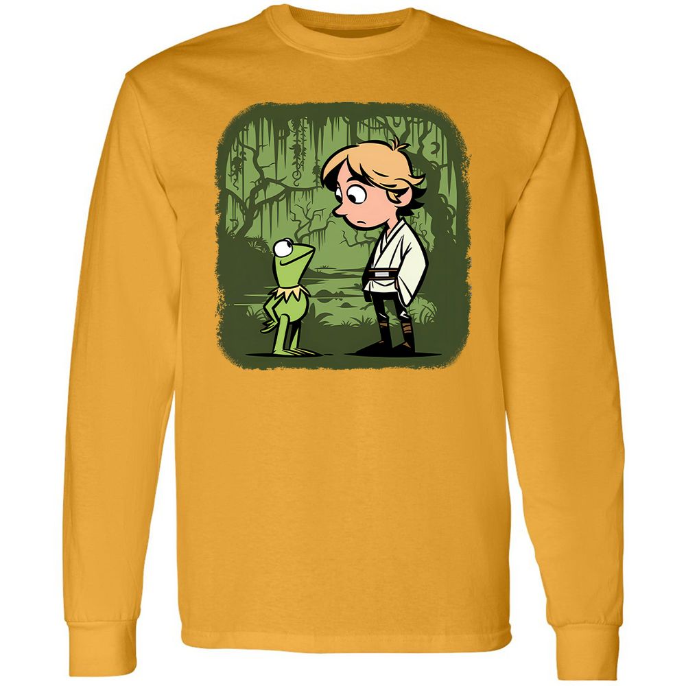 Long Sleeve T-Shirt - WN7ZUKWQ - Gold - 9