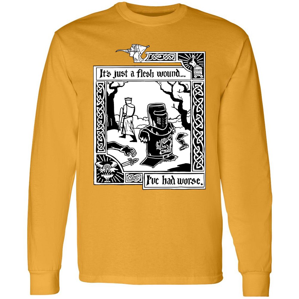 Long Sleeve T-Shirt - 3H8UDE3Z - Gold - 9