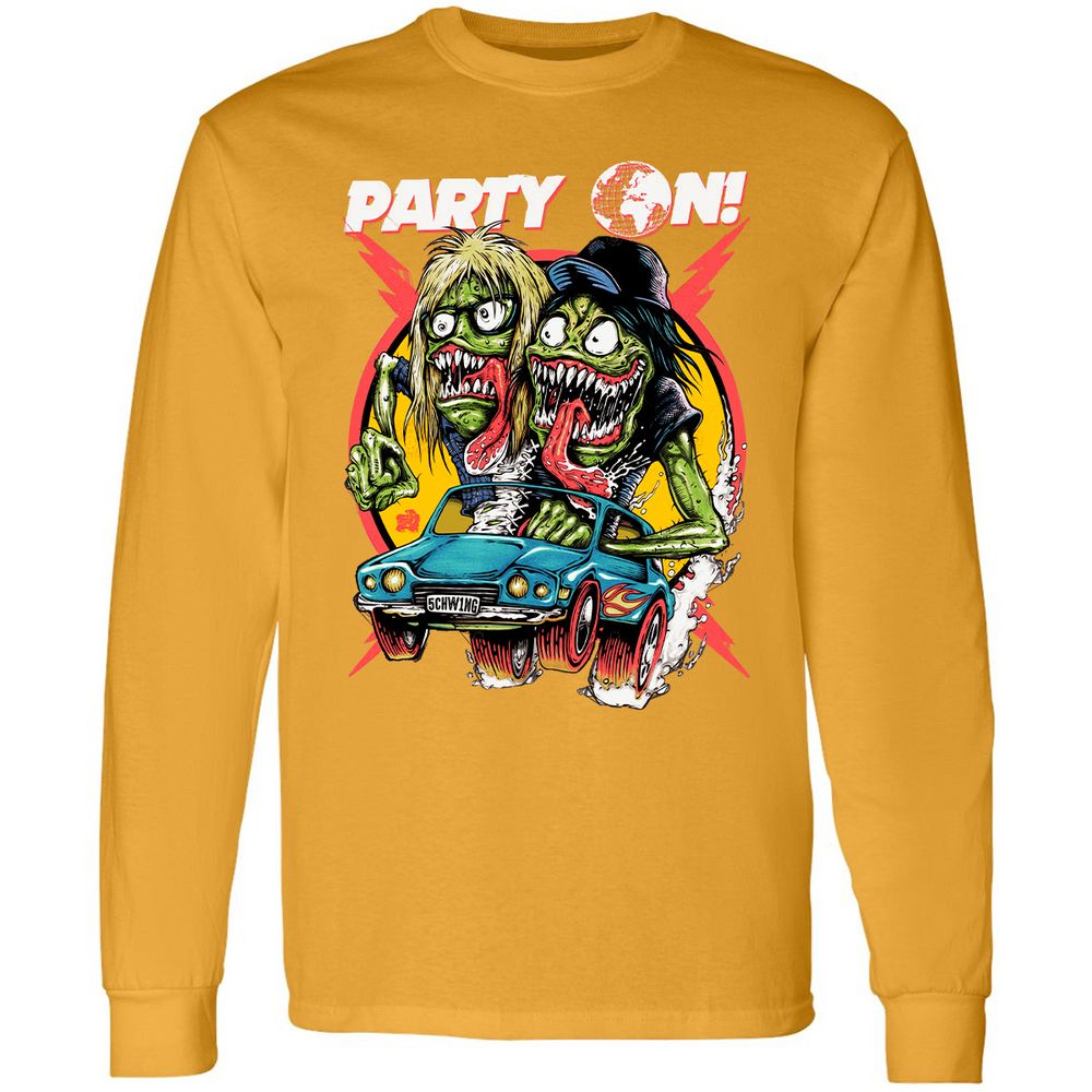 Long Sleeve T-Shirt - 3YXDY7UY - Gold - 9