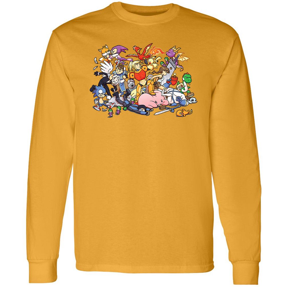 Long Sleeve T-Shirt - 3LBWRNG9 - Gold - 9