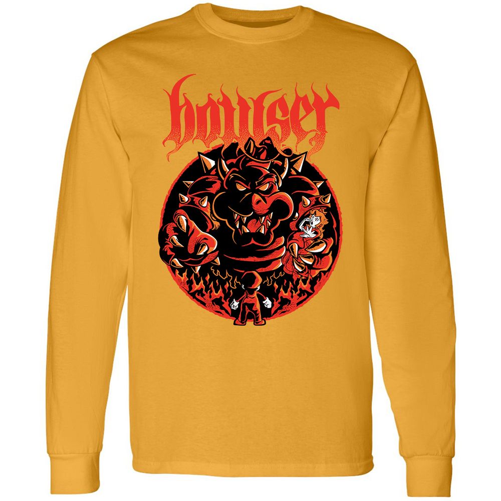 Long Sleeve T-Shirt - 4XCVGFJY - Gold - 9