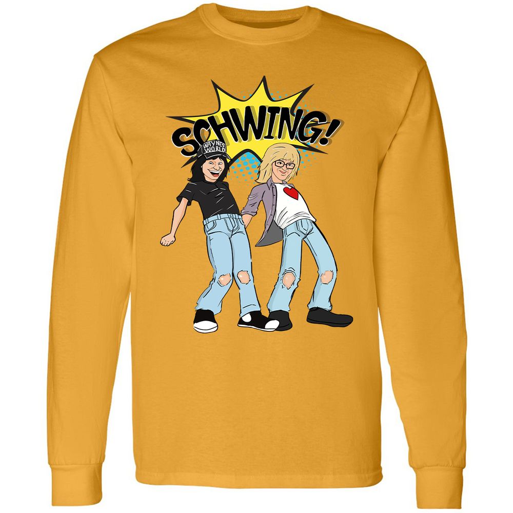 Long Sleeve T-Shirt - EBQ3QCQZ - Gold - 9