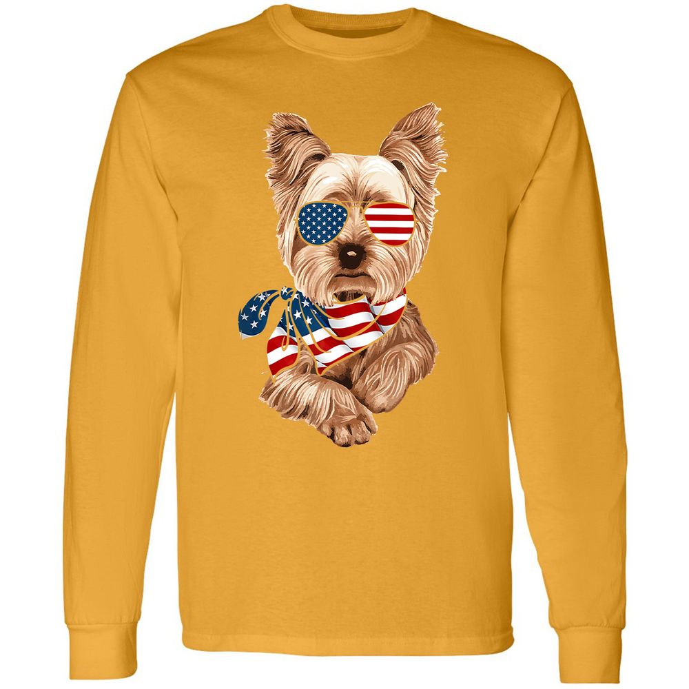 Long Sleeve T-Shirt - 5JKV4VP4 - Gold - 9