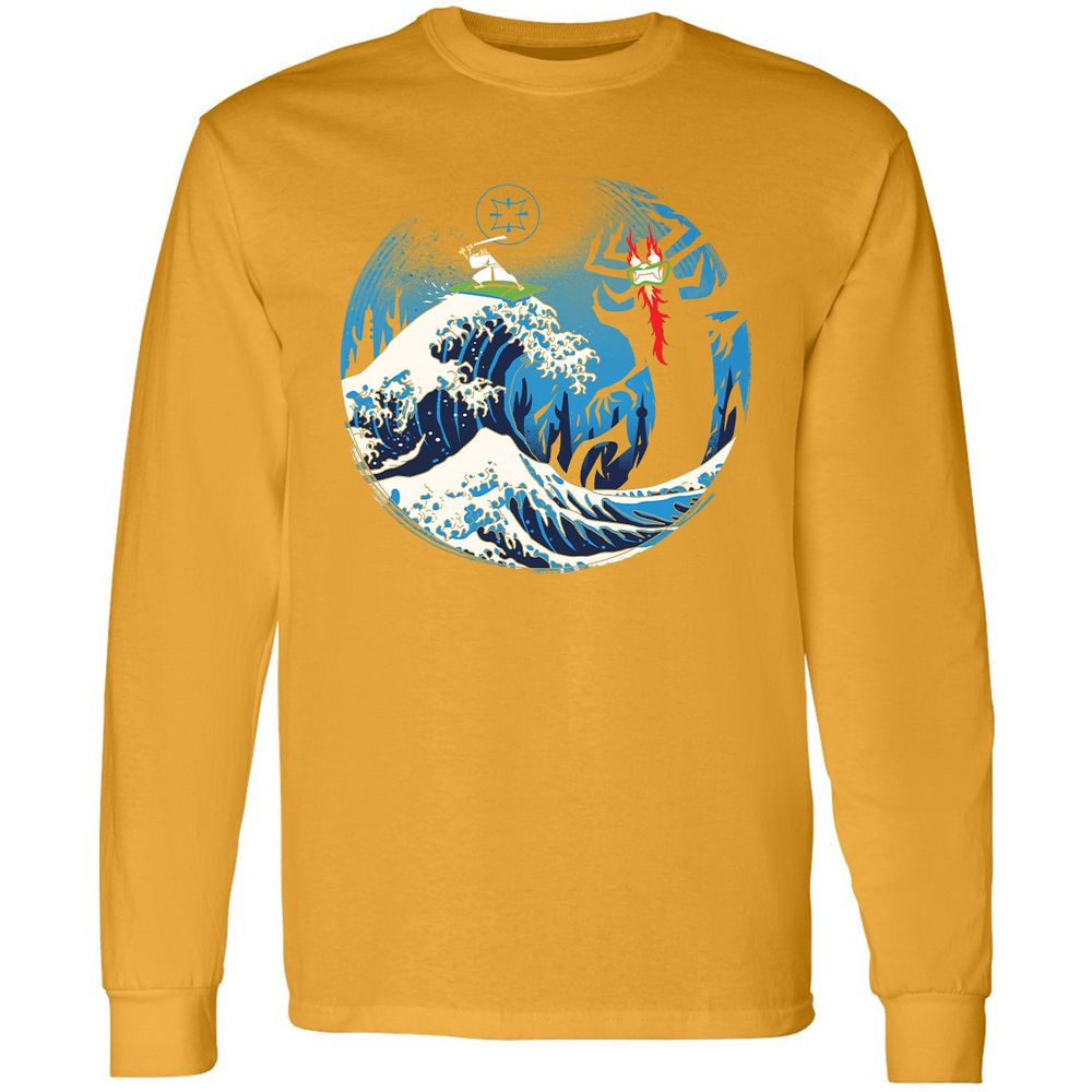 Long Sleeve T-Shirt - 68FD9F8U - Gold - 9