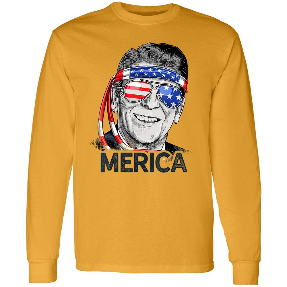 Long Sleeve T-Shirt - JRVTZD3V - Gold - 9