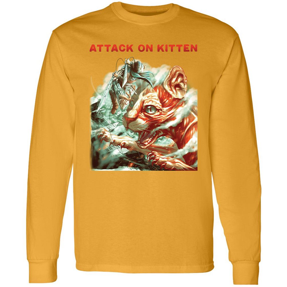 Long Sleeve T-Shirt - RUHAV6WC - Gold - 9