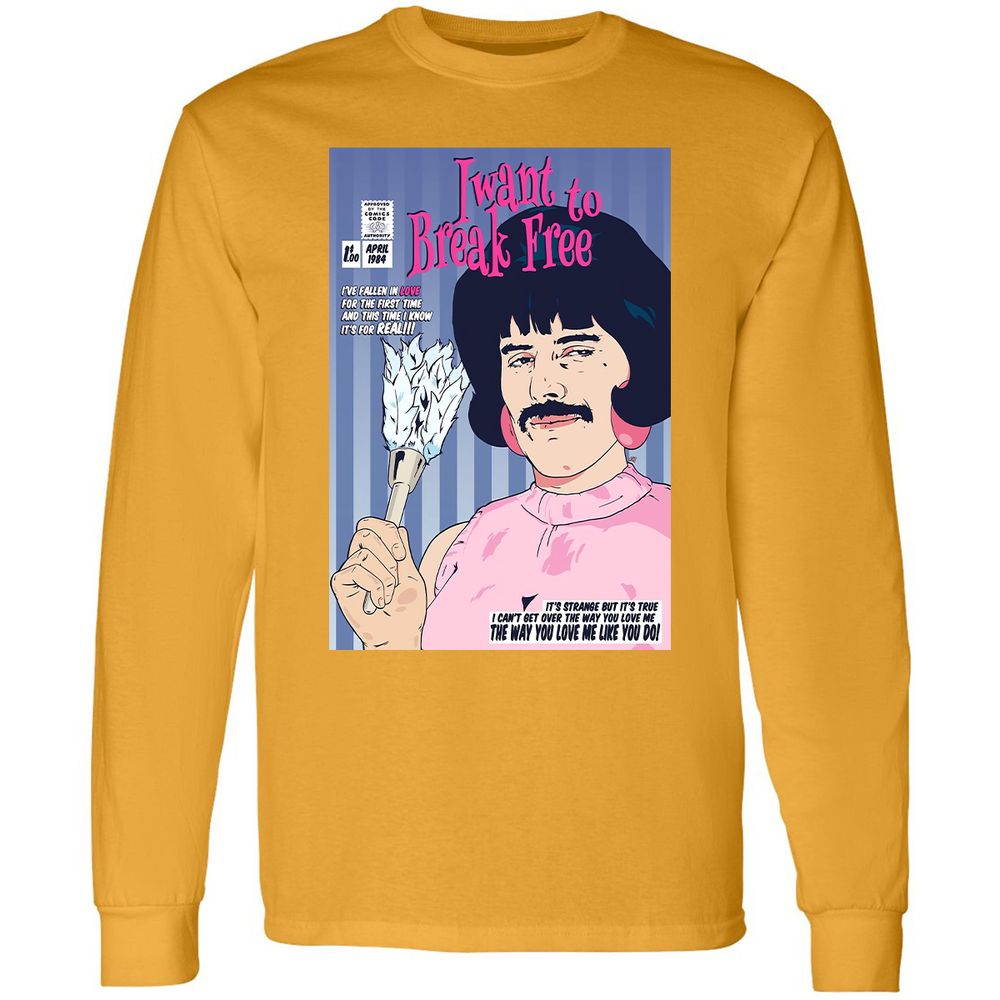 Long Sleeve T-Shirt - W4QMWAU3 - Gold - 9