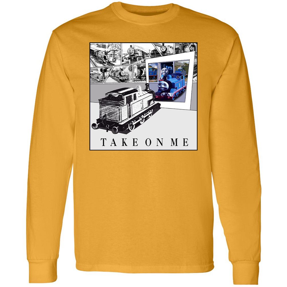 Long Sleeve T-Shirt - 7QH2LYBP - Gold - 9