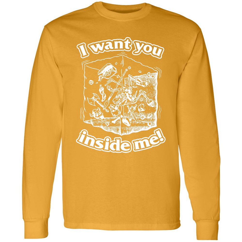 Long Sleeve T-Shirt - 6QS6SEHC - Gold - 9