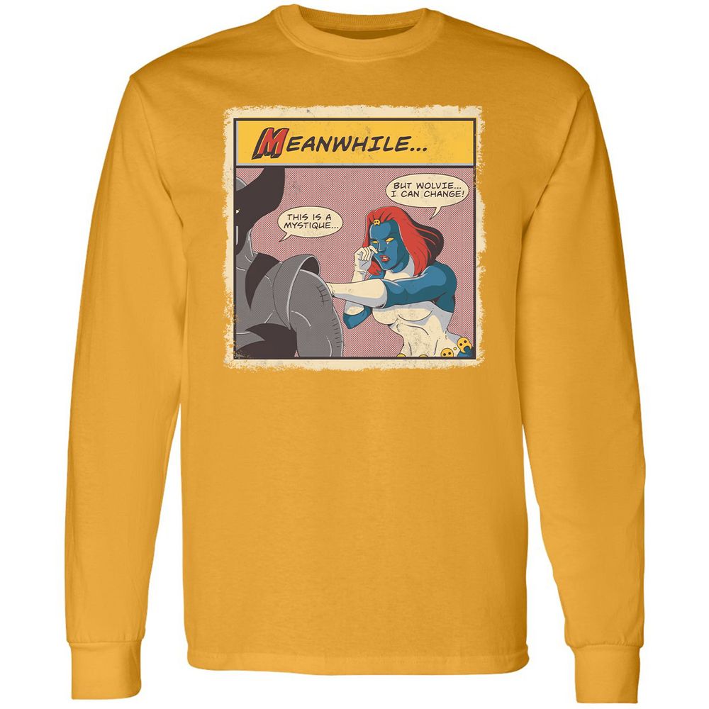 Long Sleeve T-Shirt - PFQQ9V8H - Gold - 9