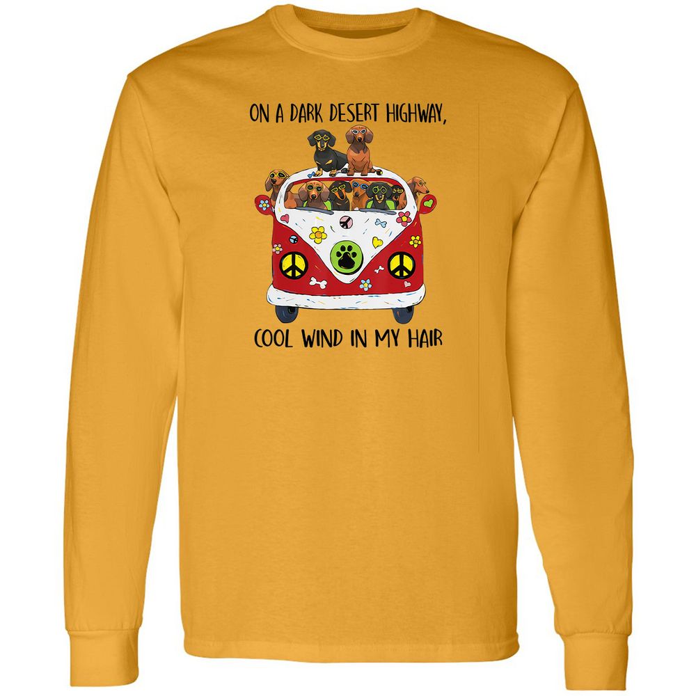 Long Sleeve T-Shirt - YHVC1FNU - Gold - 9