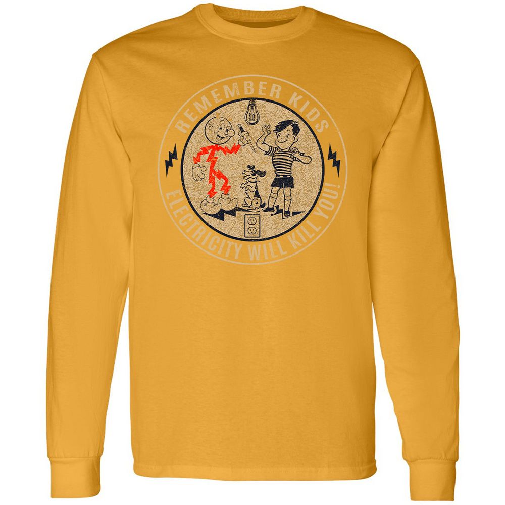 Long Sleeve T-Shirt - XWDCM9C8 - Gold - 9