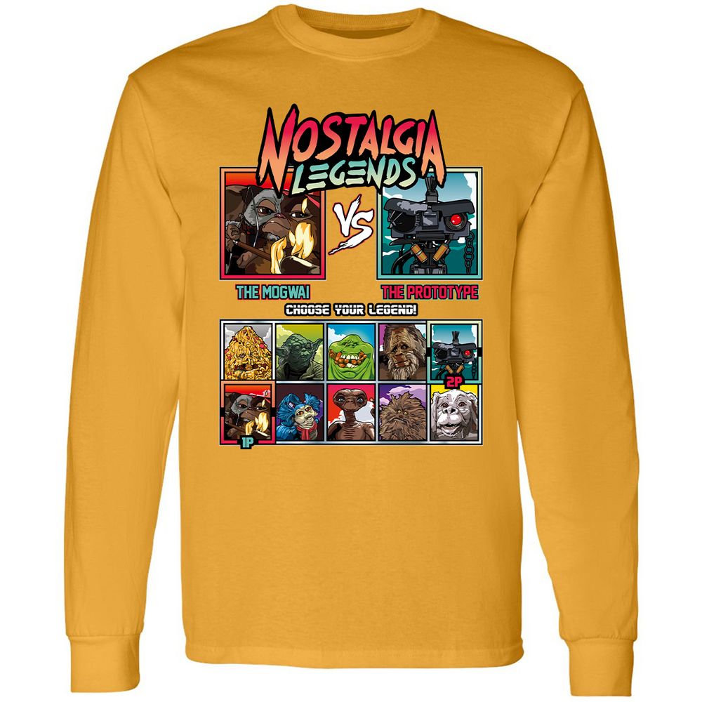 Long Sleeve T-Shirt - HZUFXN95 - Gold - 9