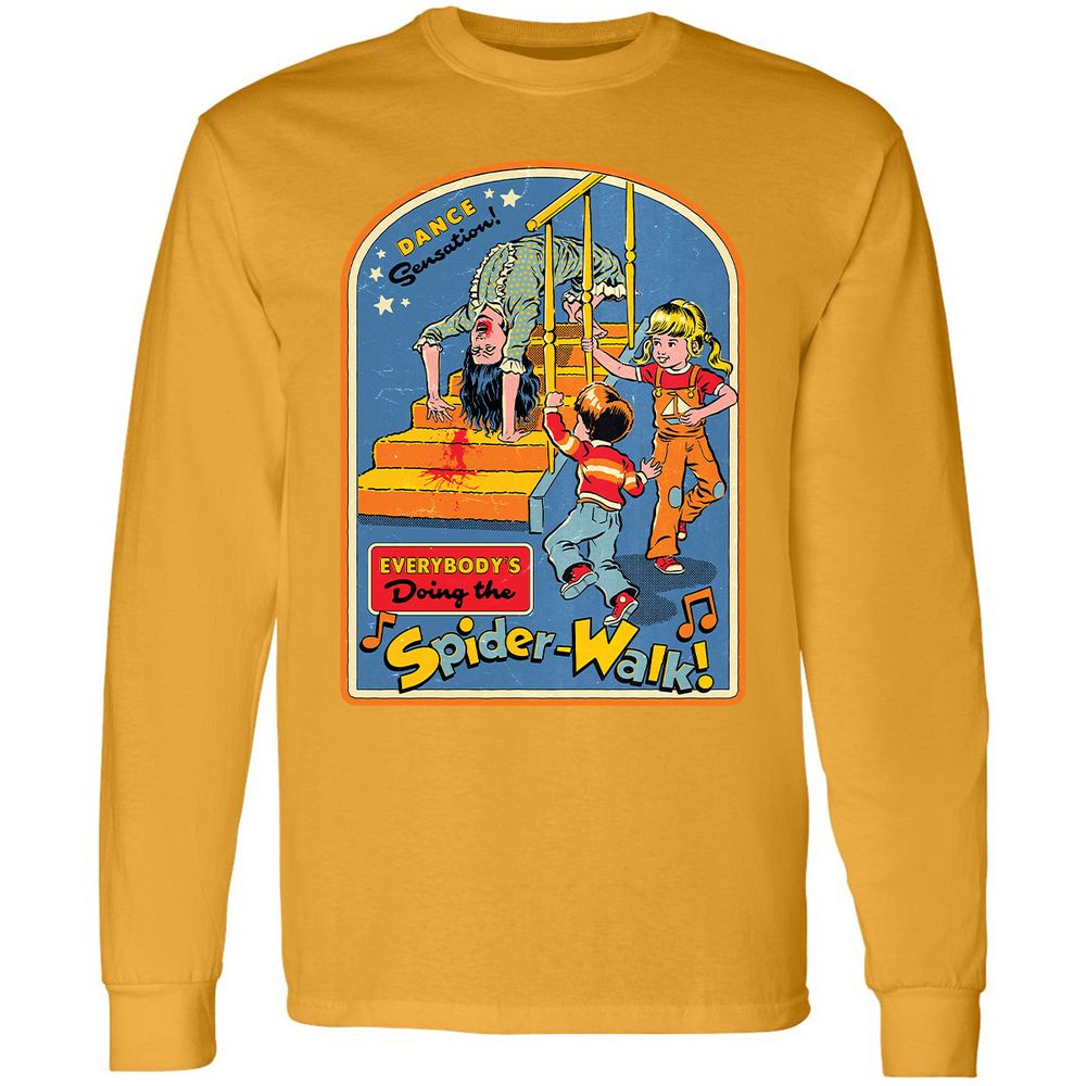 Long Sleeve T-Shirt - YZKD8JQT - Gold - 9