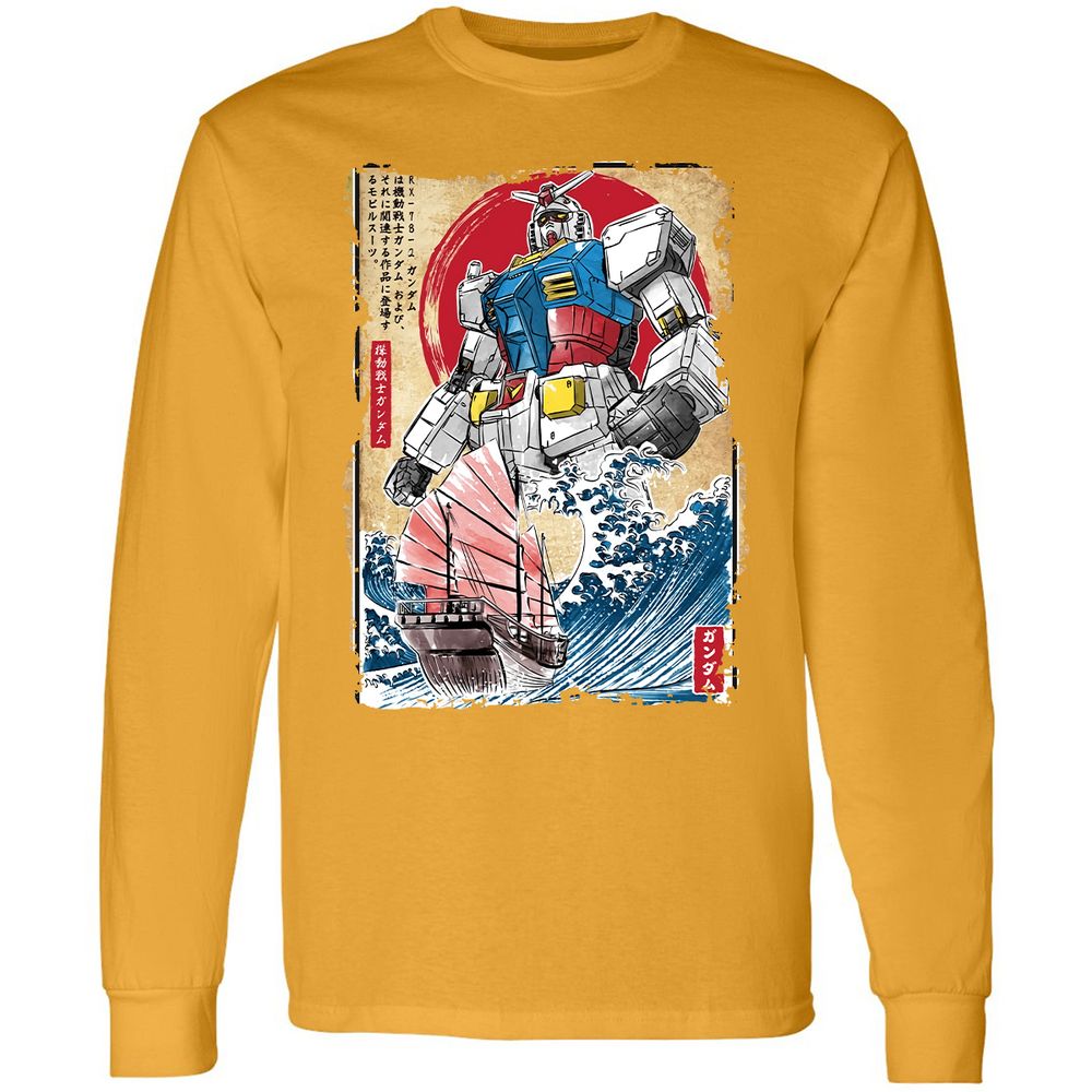 Long Sleeve T-Shirt - 8BKZGNU1 - Gold - 9