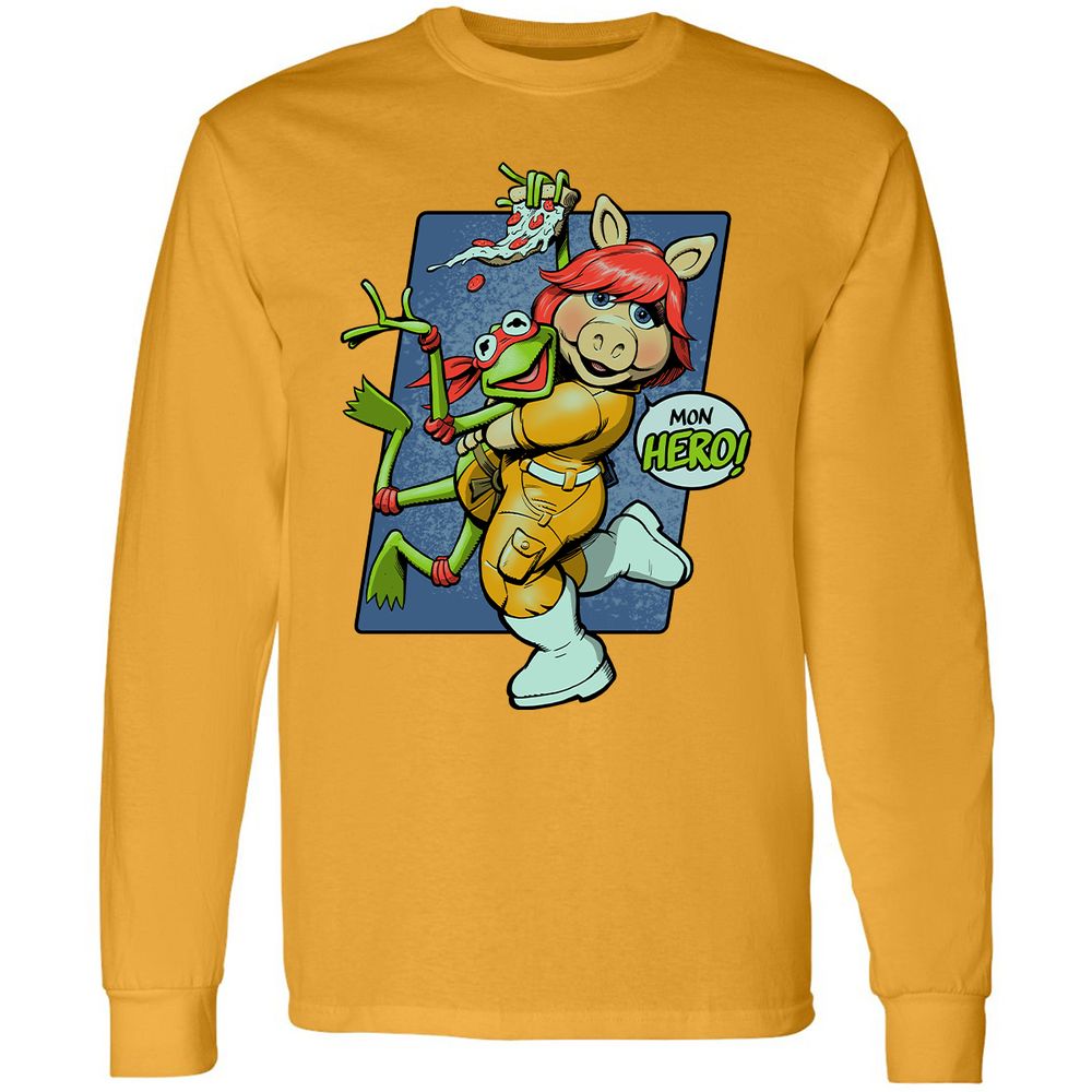 Long Sleeve T-Shirt - RSJXVDEK - Gold - 9