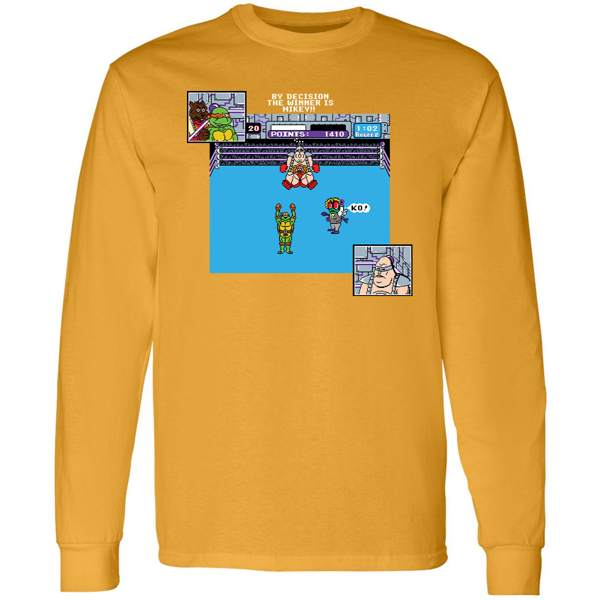 Long Sleeve T-Shirt - NWL6K7VX - Gold - 9