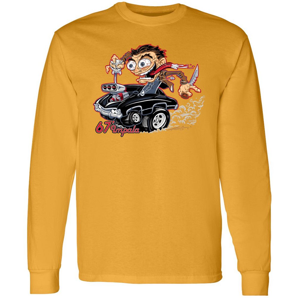 Long Sleeve T-Shirt - SY9DNQ79 - Gold - 9