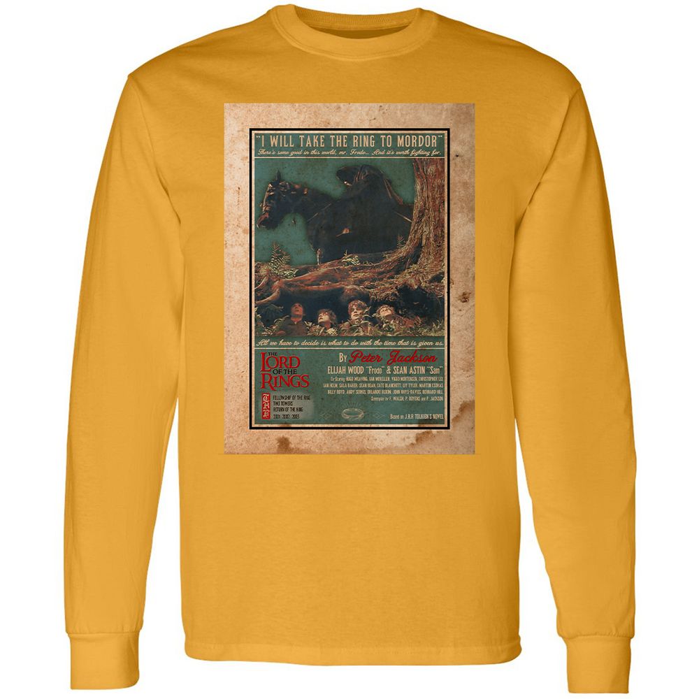 Long Sleeve T-Shirt - QXKLY3DP - Gold - 9