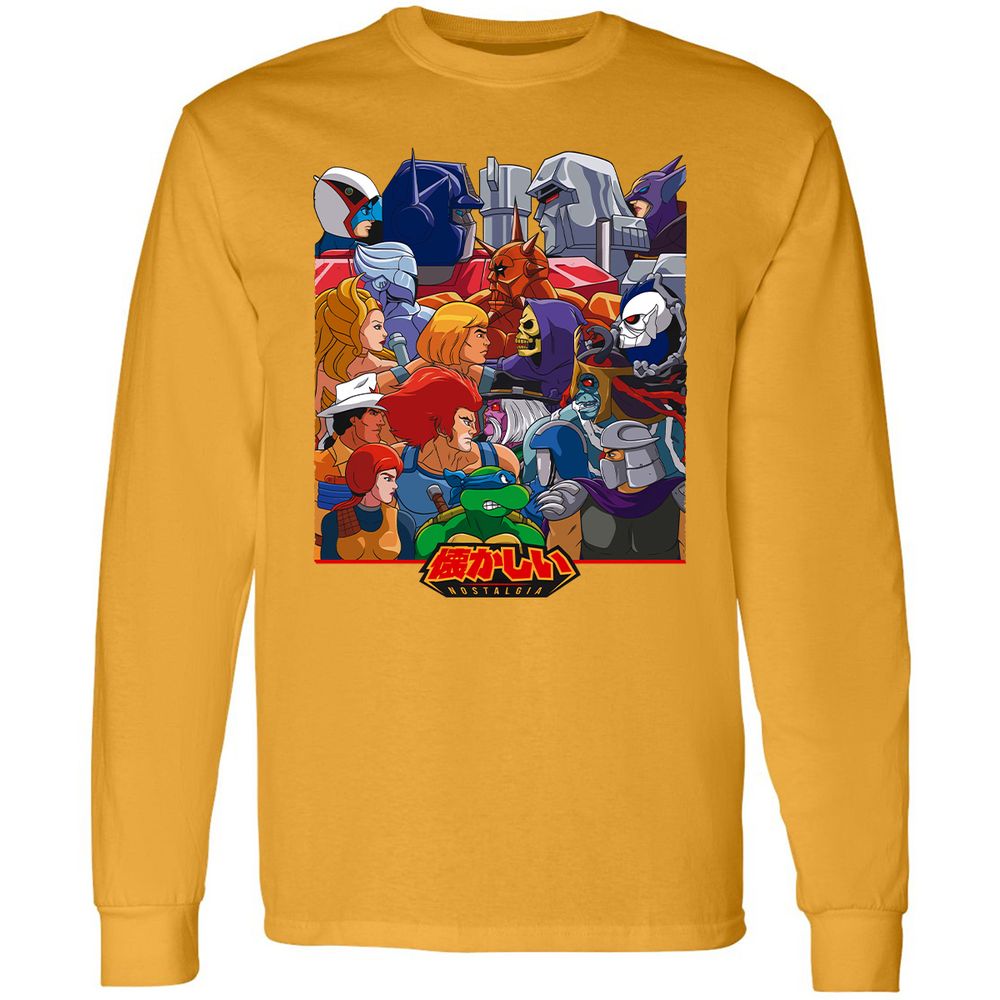 Long Sleeve T-Shirt - EFUW5U3X - Gold - 9