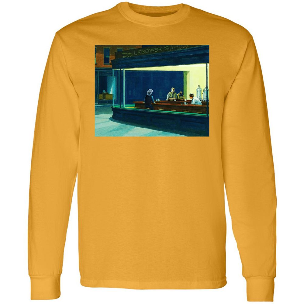 Long Sleeve T-Shirt - 2E4TDWS8 - Gold - 9
