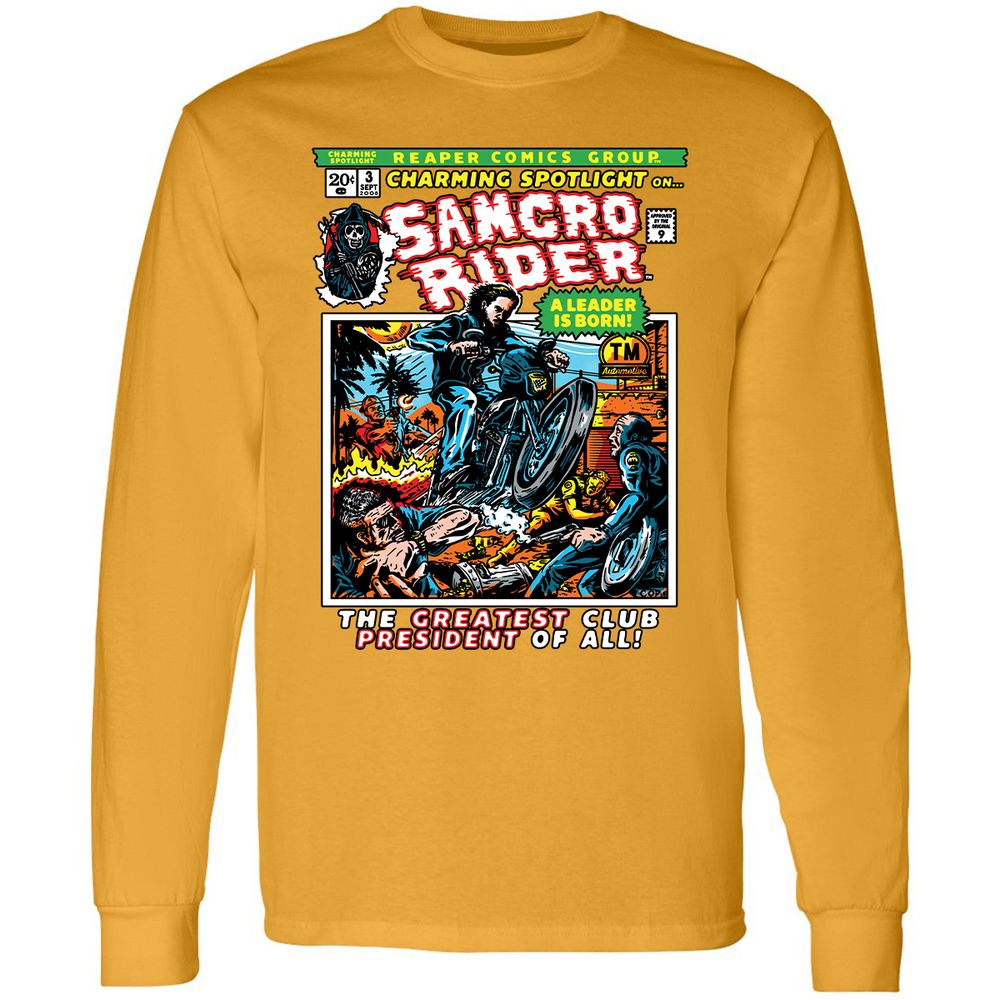 Long Sleeve T-Shirt - TYBUZQCK - Gold - 9