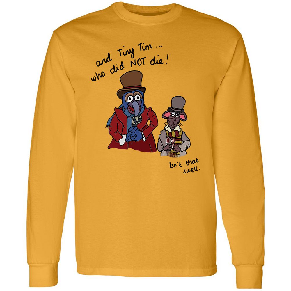 Long Sleeve T-Shirt - QLGNBJAZ - Gold - 9