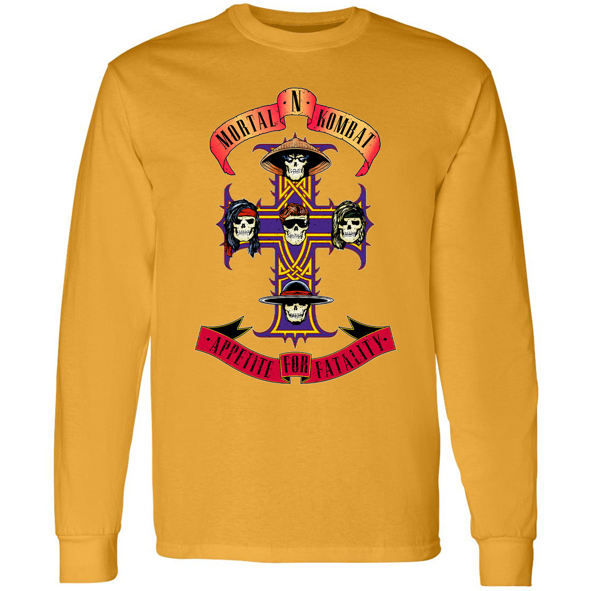 Long Sleeve T-Shirt - 7EY6KMSV - Gold - 9