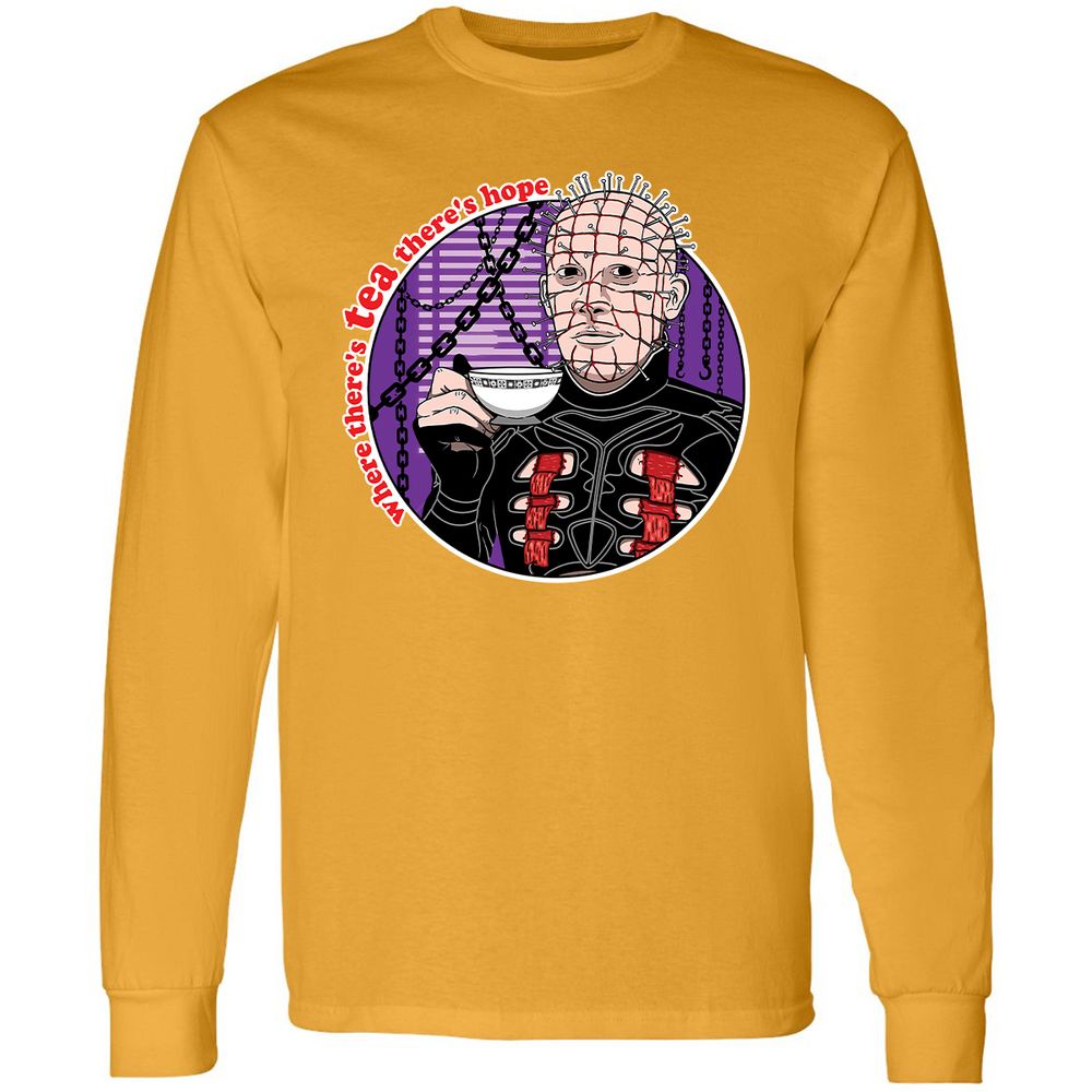 Long Sleeve T-Shirt - TZYPBHEH - Gold - 9