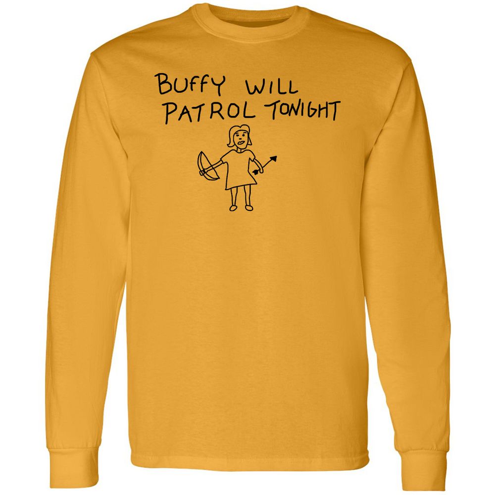 Long Sleeve T-Shirt - W7YRJQM6 - Gold - 9