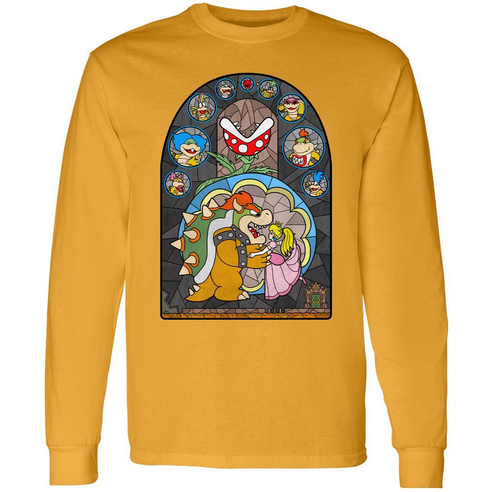 Long Sleeve T-Shirt - JJ9KBT37 - Gold - 9