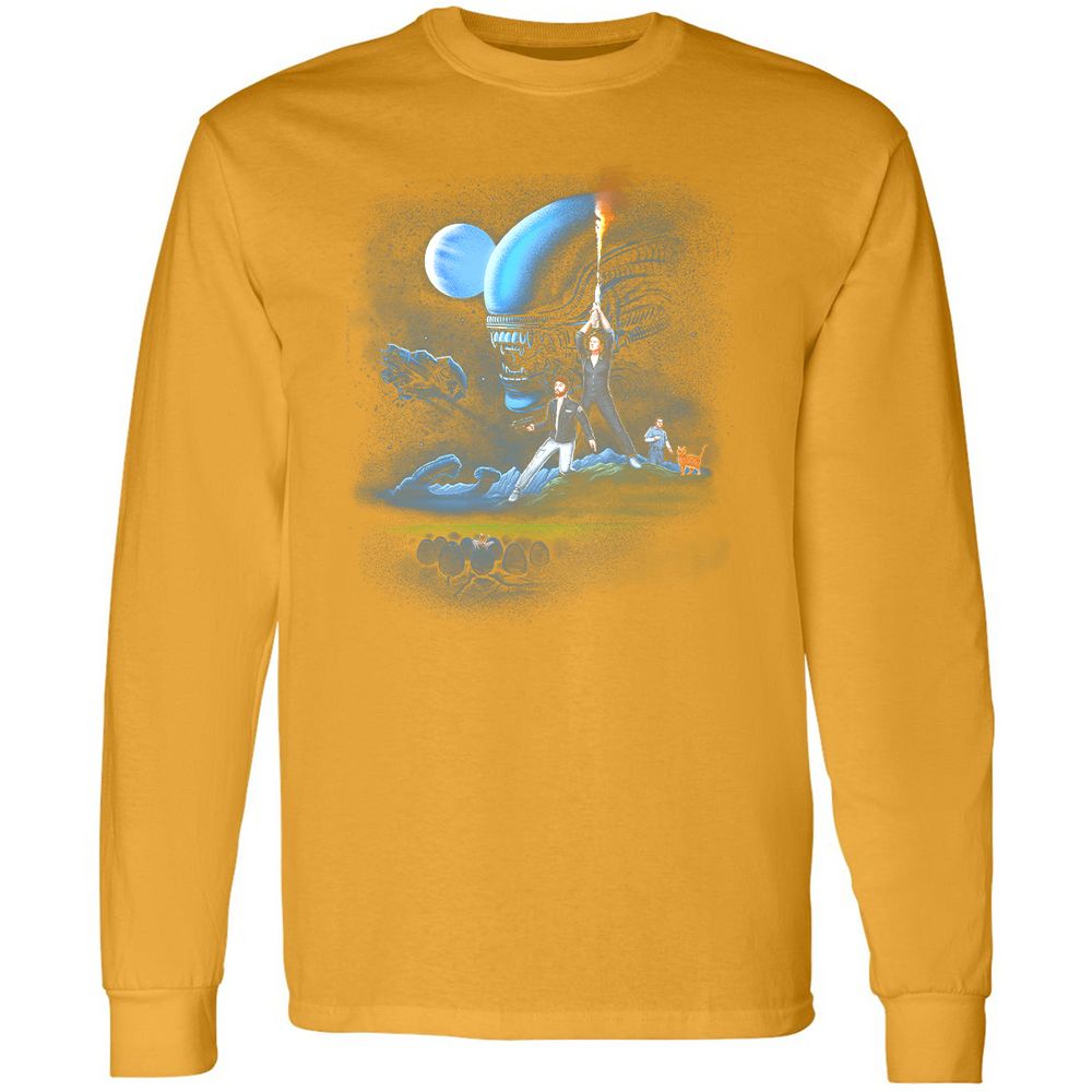 Long Sleeve T-Shirt - KU5NLDZS - Gold - 9