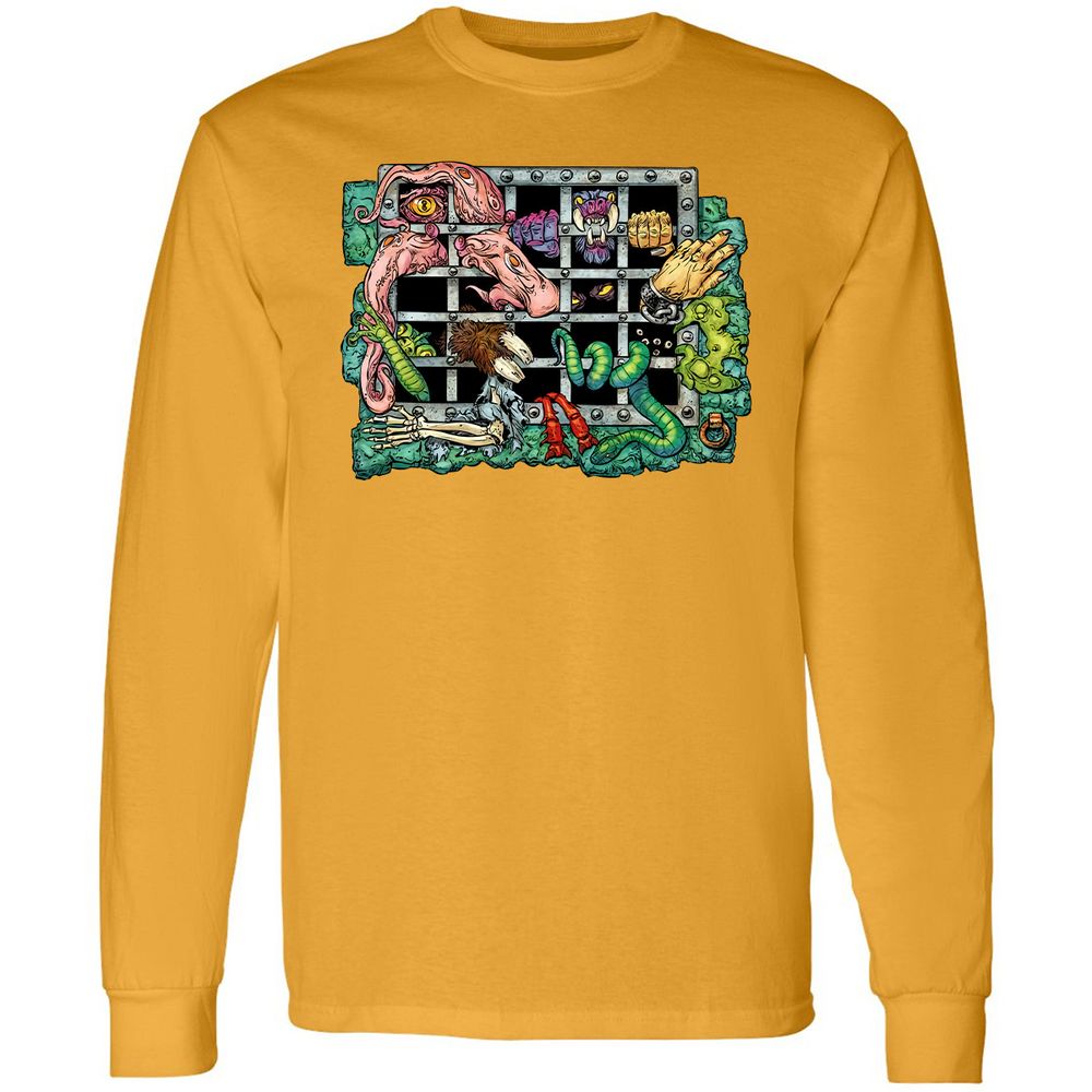 Long Sleeve T-Shirt - TZU3HDDE - Gold - 9