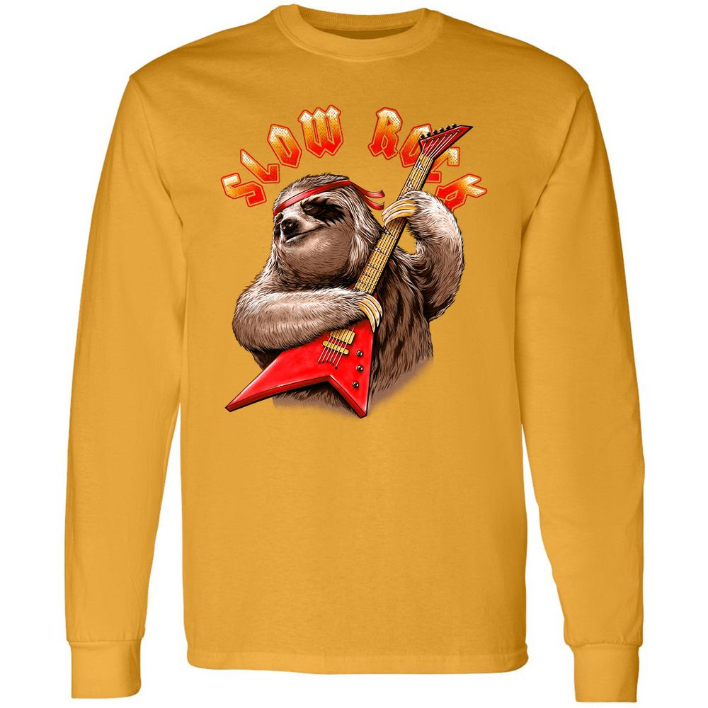 Long Sleeve T-Shirt - AHXZYK5X - Gold - 9