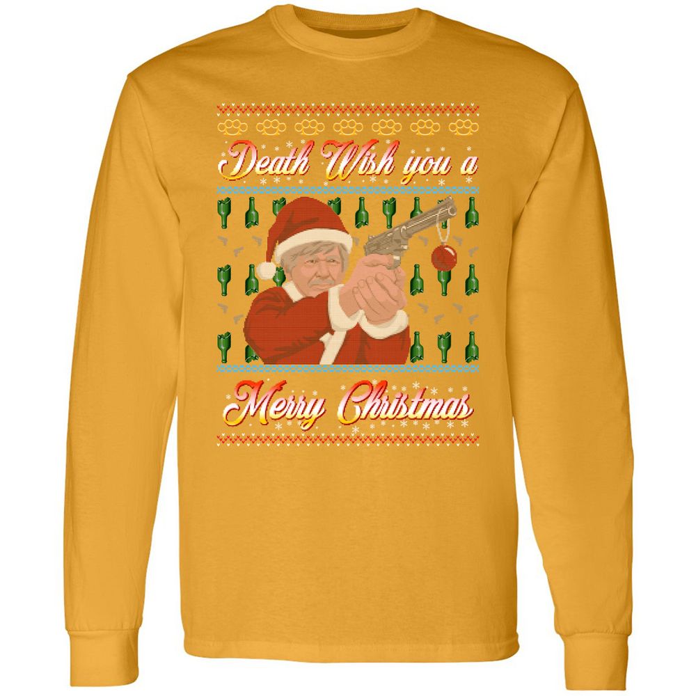 Long Sleeve T-Shirt - KUE3VQNW - Gold - 9