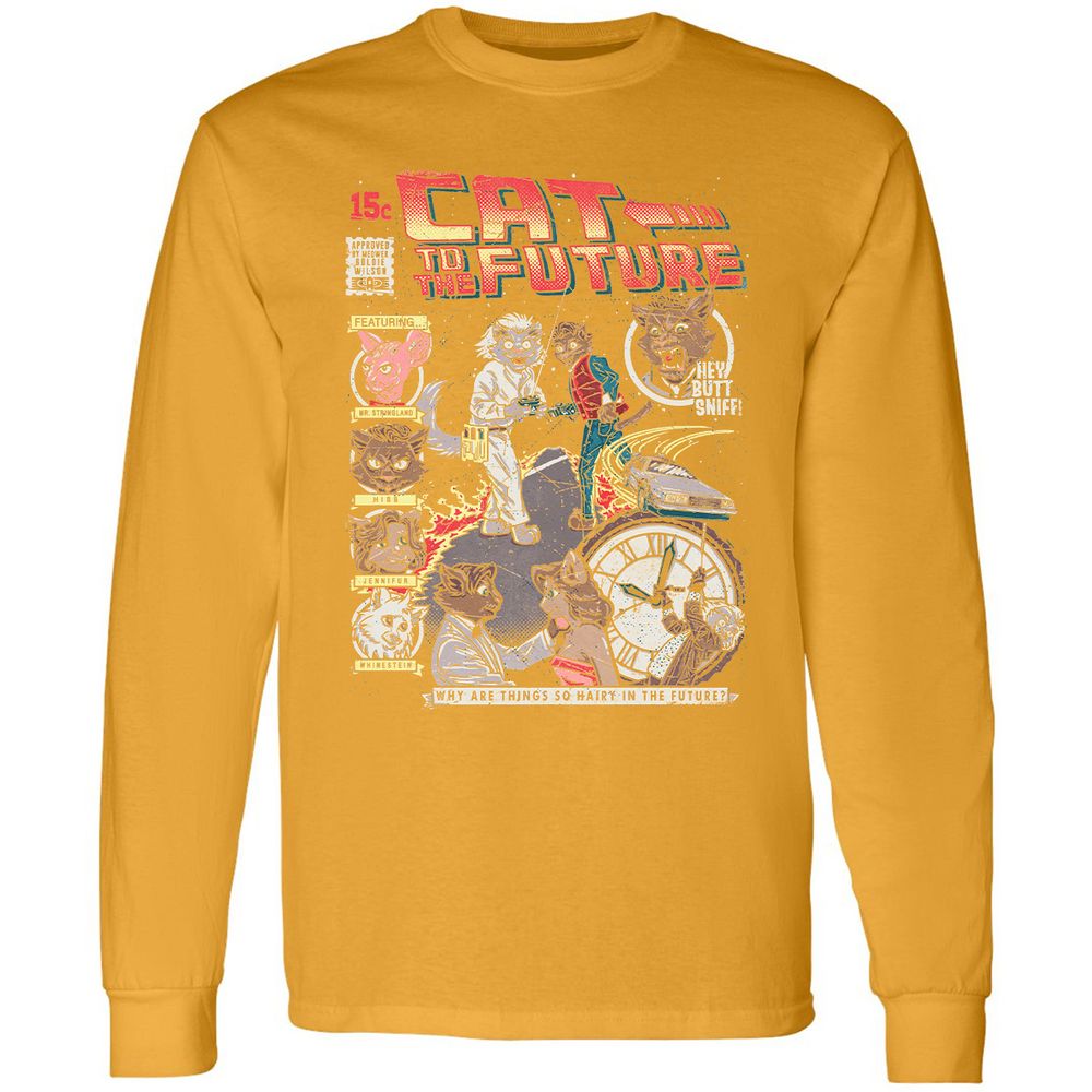 Long Sleeve T-Shirt - 498D2YJ5 - Gold - 9