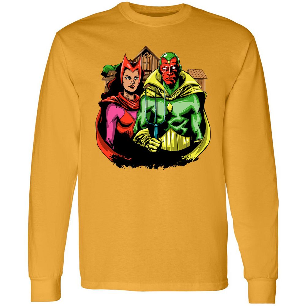 Long Sleeve T-Shirt - XSQTGYV9 - Gold - 9