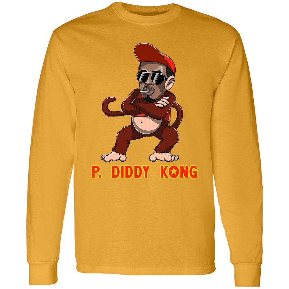 Long Sleeve T-Shirt - 3Q8J9AB7 - Gold - 9
