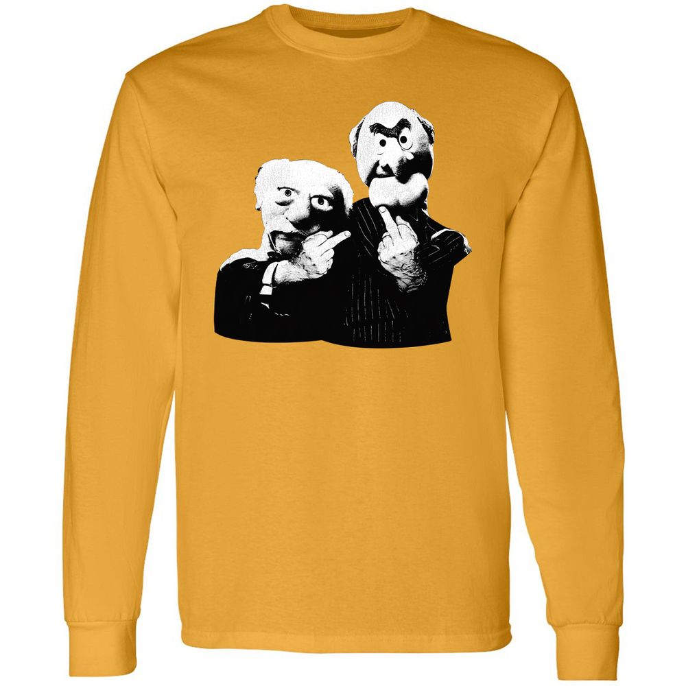 Statler and Waldorf Middle Finger - Gold - 9